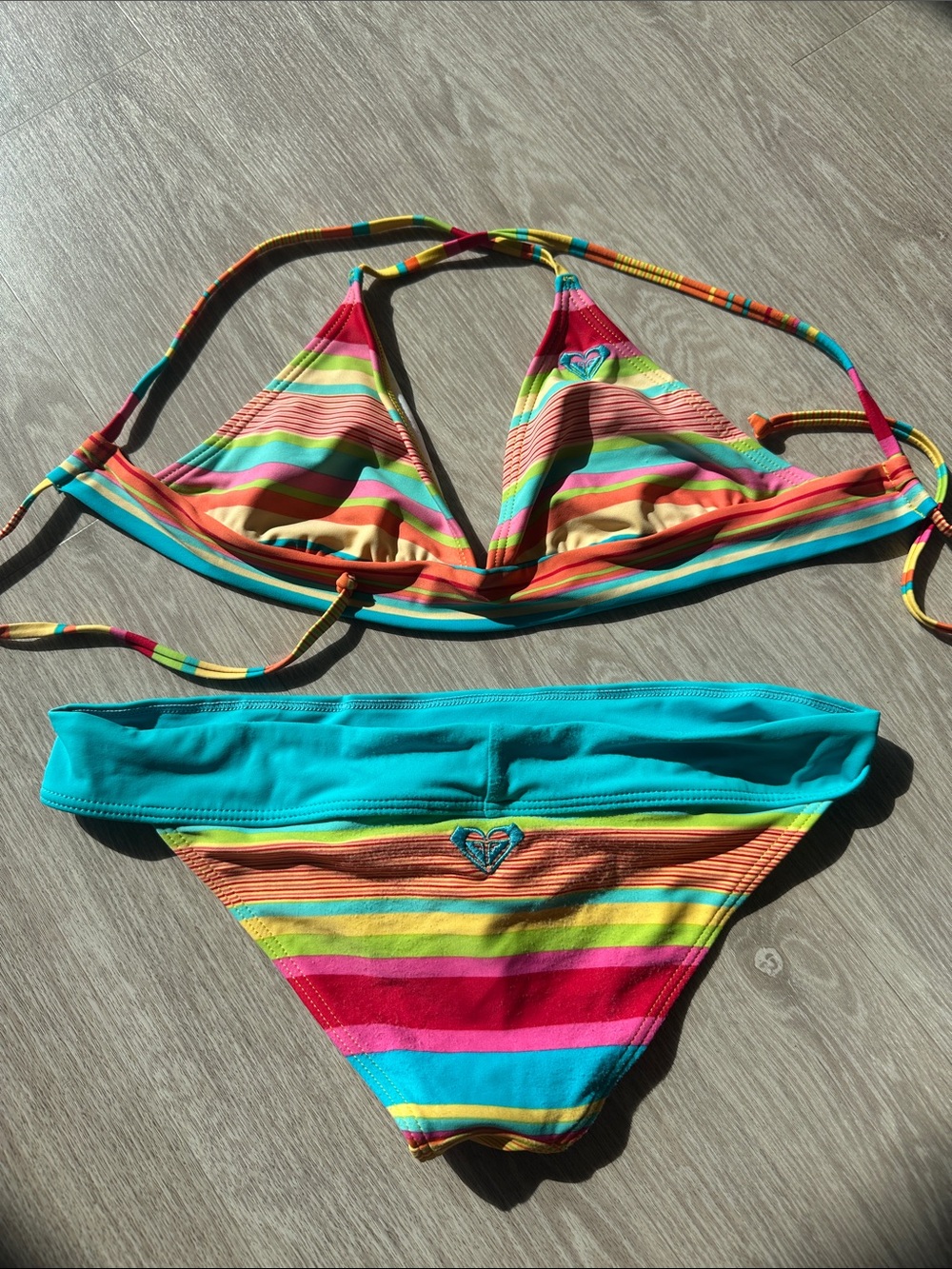 Roxy Bikini Swim Set. Preowned. Size S/XS